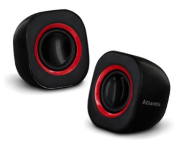 Atlantis Land SoundPower 410 1-via Nero, Rosso Cablato 5 W