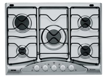 Ignis AKS 338/IX Argento, Acciaio inox Da incasso Gas 5 Fornello(i)