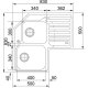 Franke STX 621-E Lavello montato su piano Angolo Acciaio inox 3
