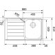 Franke NET 611 Lavello montato su piano Rettangolare Acciaio inox 3