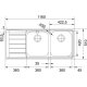 Franke NEX 621 Lavello montato su piano Rettangolare Acciaio inox 3