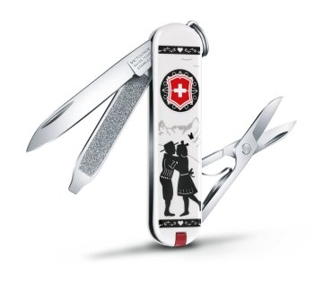 Victorinox Classic Coltello multiuso Nero, Bianco