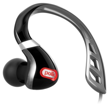 Polk Audio UltraFit 3000 Cuffie Cablato In-ear Sport Nero, Rosso, Argento