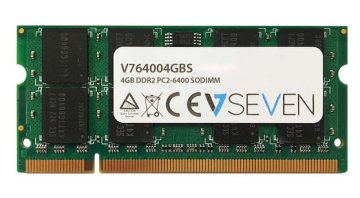 V7 4GB DDR2 PC2-6400 800Mhz SO DIMM Notebook Módulo de memoria - V764004GBS