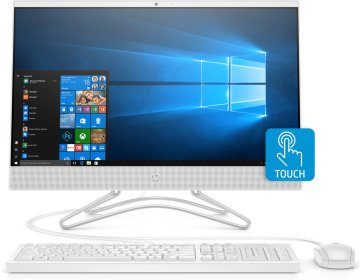 HP 24 -f0000nl AMD A9 A9-9425 60,5 cm (23.8") 1920 x 1080 Pixel Touch screen PC All-in-one 8 GB DDR4-SDRAM 1 TB HDD Windows 10 Home Bianco