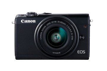 Canon EOS M100 + EF-M 15-45mm IS STM MILC 24,2 MP CMOS 6000 x 4000 Pixel Nero