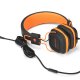 NGS Orange Gumdrop Auricolare Cablato A Padiglione Musica e Chiamate Nero, Arancione 2