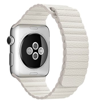 Apple MMAX2ZM/A accessorio indossabile intelligente Band Bianco Pelle