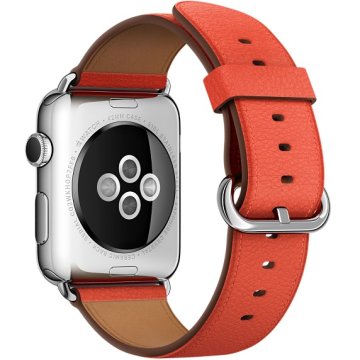 Apple MMAN2ZM/A accessorio indossabile intelligente Band Rosso Pelle