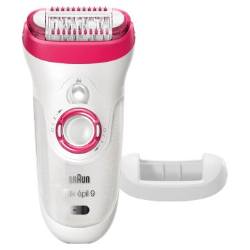 Braun Silk-épil 9 81676497 epilatore 40 pinzette Rosa, Bianco