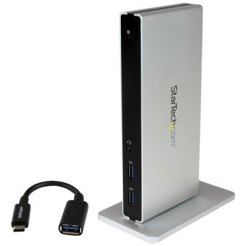 StarTech.com DK30BACDD replicatore di porte e docking station per laptop Cablato USB 3.2 Gen 1 (3.1 Gen 1) Type-B Nero, Argento