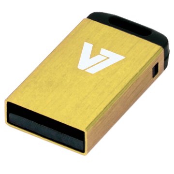 V7 Unità flash Nano USB 2.0 da 4GB gialla