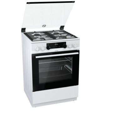 Gorenje K6351WF Cucina Elettrico Gas Nero, Bianco A