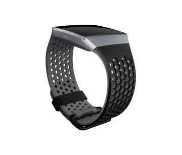 Fitbit FB-164SBBKL Band Nero Alluminio, Elastomero