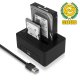 Ewent EW7014 docking station per unità di archiviazione USB 3.2 Gen 1 (3.1 Gen 1) Type-A Nero 3