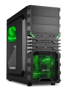 Sharkoon VG4-W Midi Tower Nero, Verde