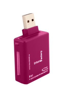 Urban Factory MCR06UF lettore di schede USB 2.0 Rosa