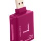 Urban Factory MCR06UF lettore di schede USB 2.0 Rosa 2