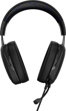 Corsair HS50 Auricolare Cablato A Padiglione Gaming Nero, Blu