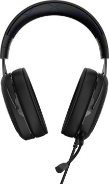 Corsair HS50 Auricolare Cablato A Padiglione Giocare Nero, Blu