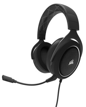 Corsair HS60 Auricolare Cablato A Padiglione Gaming Nero, Bianco