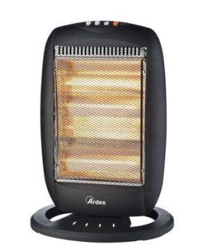 Ardes AR455B stufetta elettrica Interno Nero 1600 W Riscaldatore di ambienti elettrico alogeno