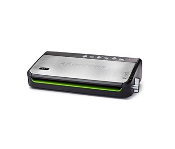 FoodSaver FFS005X macchina per sottovuoto 0,5 mbar Nero, Acciaio inox