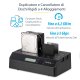StarTech.com Docking Station per Hard Disk a 4 Slot - Duplicatore ed Eraser USB 3.0/eSATA per SSD/HDD SATA - Dock Standalone 1:3 per Hard Drive con funzione Clone - Carica dall'Alto, non necessita di  7