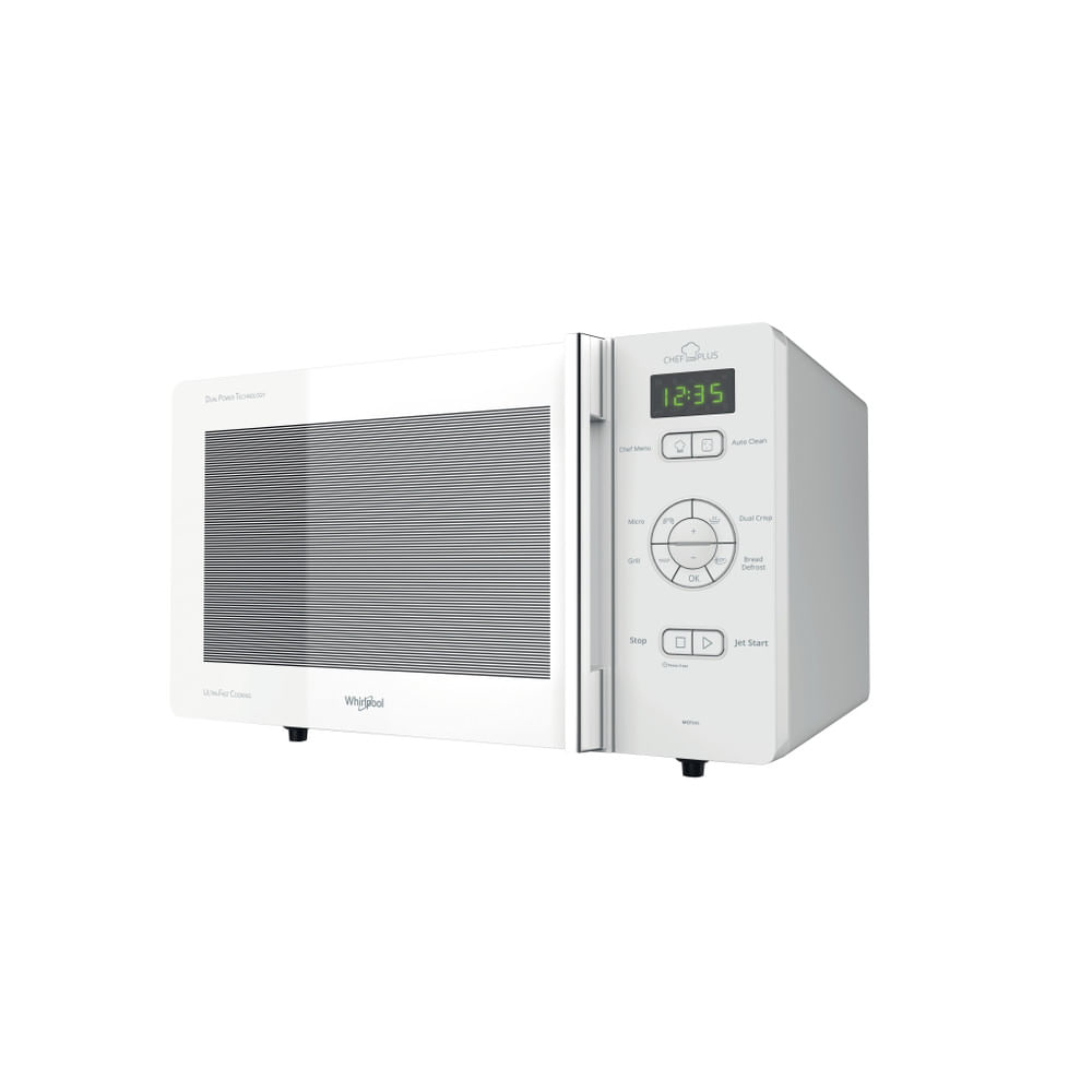 MCP345WH - Whirlpool MCP 345 WH Superficie piana Microonde combinato 25 L  800 W Bianco - Forno microonde - Cottura cibi - Negozi Elettronica Roma -  Radionovelli