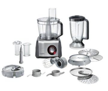 Bosch MC812M865 robot da cucina 1250 W 3,9 L Nero, Acciaio inox