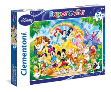 Clementoni 27955 Puzzle 104 pz Cartoni