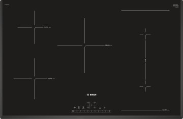 Bosch Serie 6 PVW851FB1E piano cottura Nero Da incasso Piano cottura a induzione 5 Fornello(i)