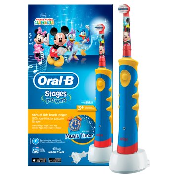 Oral-B Kids Mickey Mouse Bambino Spazzolino rotante-oscillante Multicolore