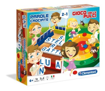Clementoni Parole Crociate / Gioco Delle Pulci. Giochi Da Tavolo 2 In 1