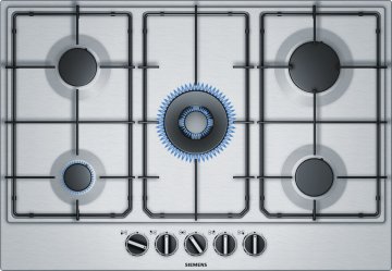 Siemens iQ100 EC7A5QB80 piano cottura Acciaio inox Da incasso Gas 5 Fornello(i)
