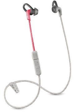 POLY BackBeat FIT 305 Cuffie Wireless In-ear, Passanuca Sport Bluetooth Corallo, Grigio