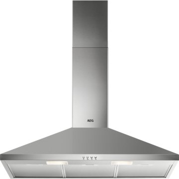 AEG DKB2930M Cappa aspirante a parete Argento 420 m³/h