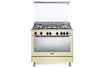 De’Longhi PGVC 96 cucina Gas Crema, Acciaio inox