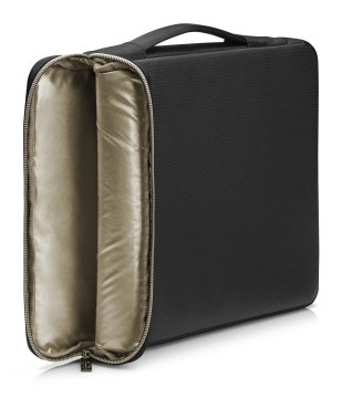 HP 3XD35AA 39,6 cm (15.6") Custodia a tasca Nero, Oro