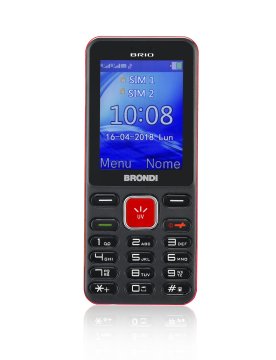 Brondi brio 6,1 cm (2.4") 69 g Nero, Rosso Telefono di livello base