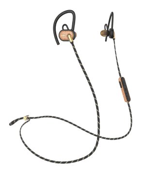 The House Of Marley Uprise Auricolare Wireless A clip, In-ear Sport Bluetooth Nero, Ottone