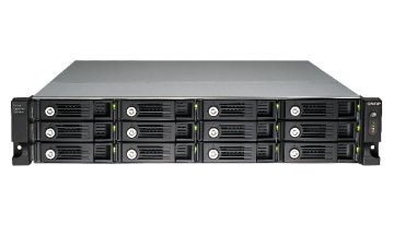 QNAP UX-1200U-RP array di dischi Armadio (2U) Nero