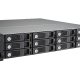 QNAP UX-1200U-RP array di dischi Armadio (2U) Nero 5