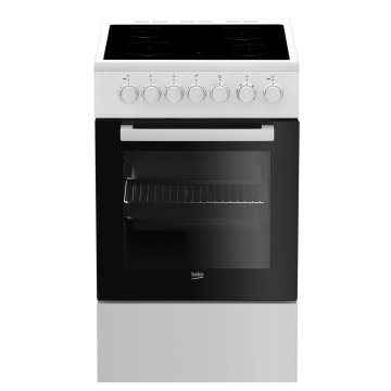 Beko FSM57100GW cucina Elettrico Ceramica Nero, Bianco