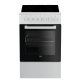 Beko FSM57100GW cucina Elettrico Ceramica Nero, Bianco 2