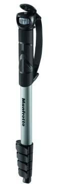 Manfrotto MMCOMPACTADV-BK monopiede per fotocamera Alluminio, Tecnopolimero Nero