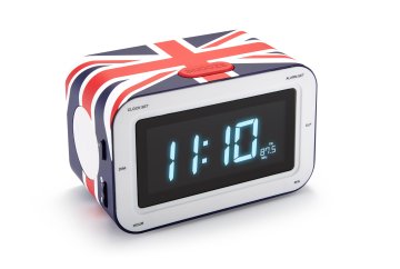 Bigben Interactive RR30GB radio Orologio Blu, Rosso, Bianco