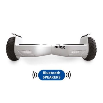 Nilox 30NXBK65BWN02 hoverboard Monopattino autobilanciante 10 km/h 4300 mAh Nero, Bianco