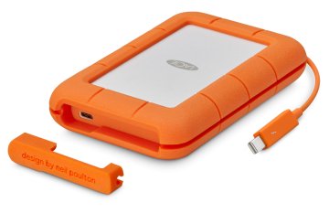 LaCie STFS1000401 unità esterna a stato solido Tecnologia Thunderbolt 1 TB USB tipo-C 2.0 Arancione, Bianco
