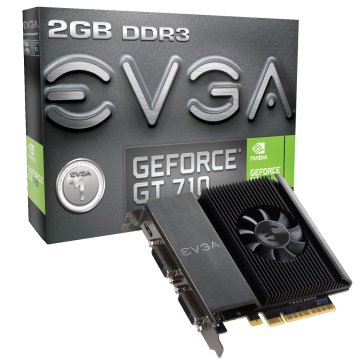 EVGA 02G-P3-2717-KR scheda video NVIDIA GeForce GT 710 2 GB GDDR3